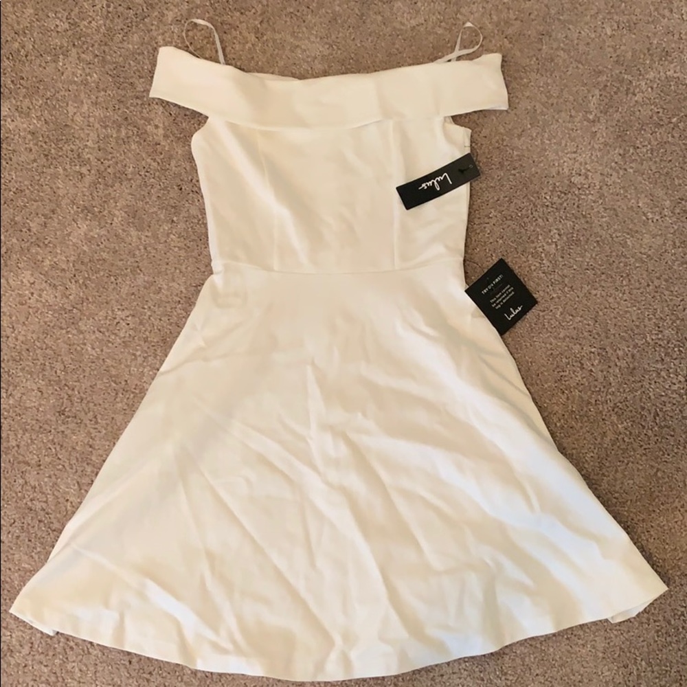 White off the shoulder dress